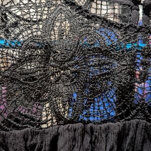 Black Lace Top Blouse